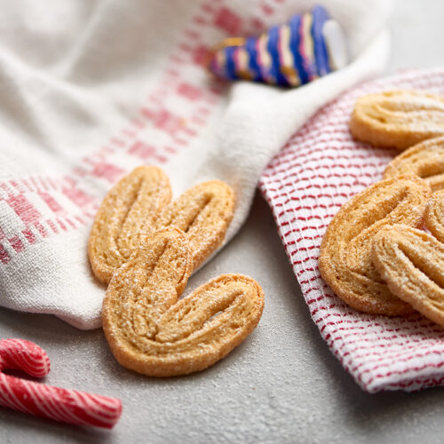 easy puff pastry palmier cookies